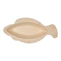Smarty Had A Party 9" Fish Natural Palm Leaf Eco-Friendly Disposable Trays (100 Trays), 100PK 4679FS-CASE